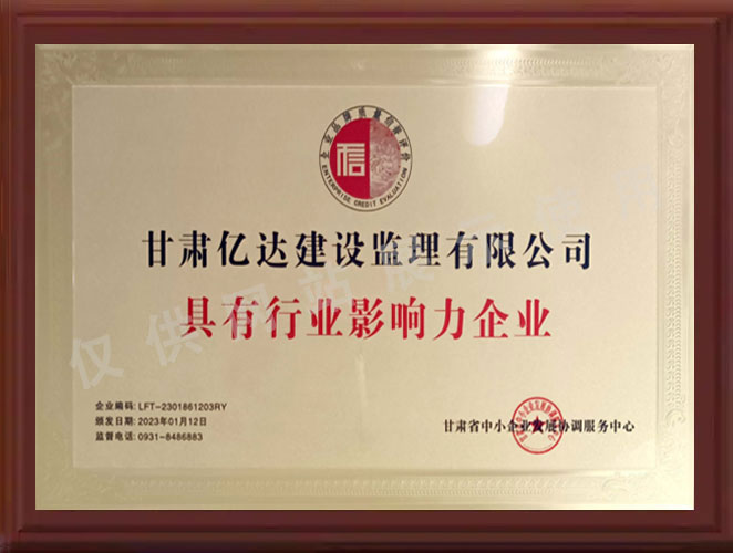 具有行业影响力企业